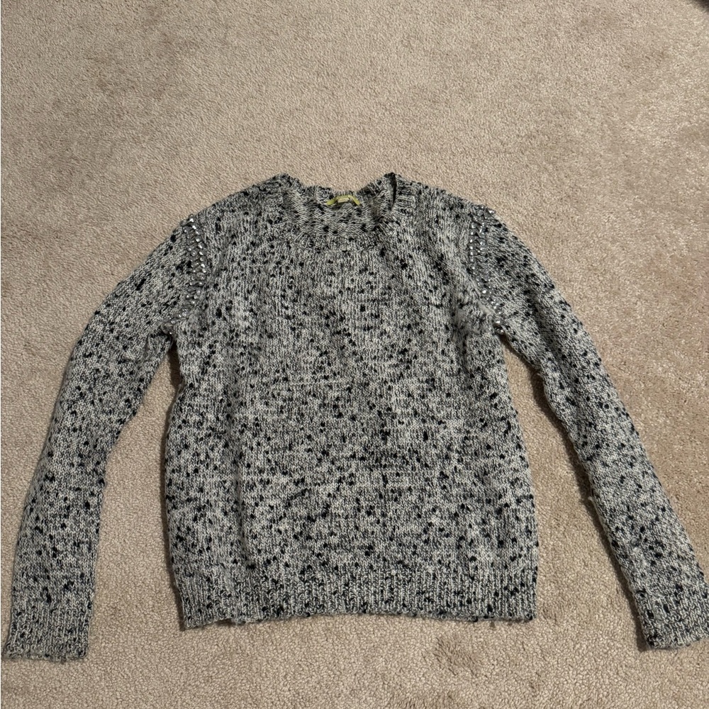 Gianni Bini Black and White Knit Sweater